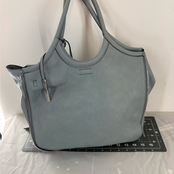 Calvin Klein Gabrianna Slim Tote Product Blue Handbag Purse Shoulder Bag - Picture 3 of 11